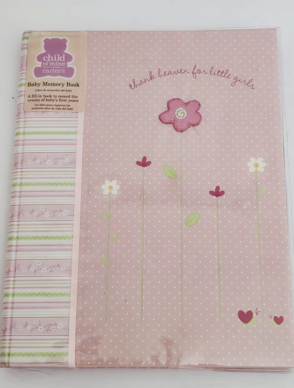 new y2k CHILD Of MINE Carter’s Baby SCRAPBOOK Memory Book Album Thank Heaven